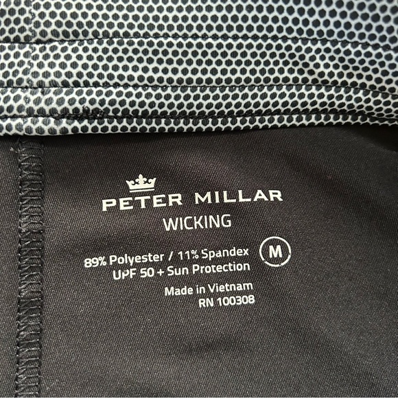 Peter Millar Athletic Golf Skort Women Sz Medium PullOn Black White Sun UPF 50+ - Picture 3 of 9